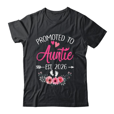 Promoted To Auntie Est 2026 Mothers Day First Time Shirt & Tank Top | teecentury