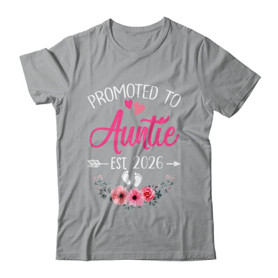 Promoted To Auntie Est 2026 Mothers Day First Time Shirt & Tank Top | teecentury