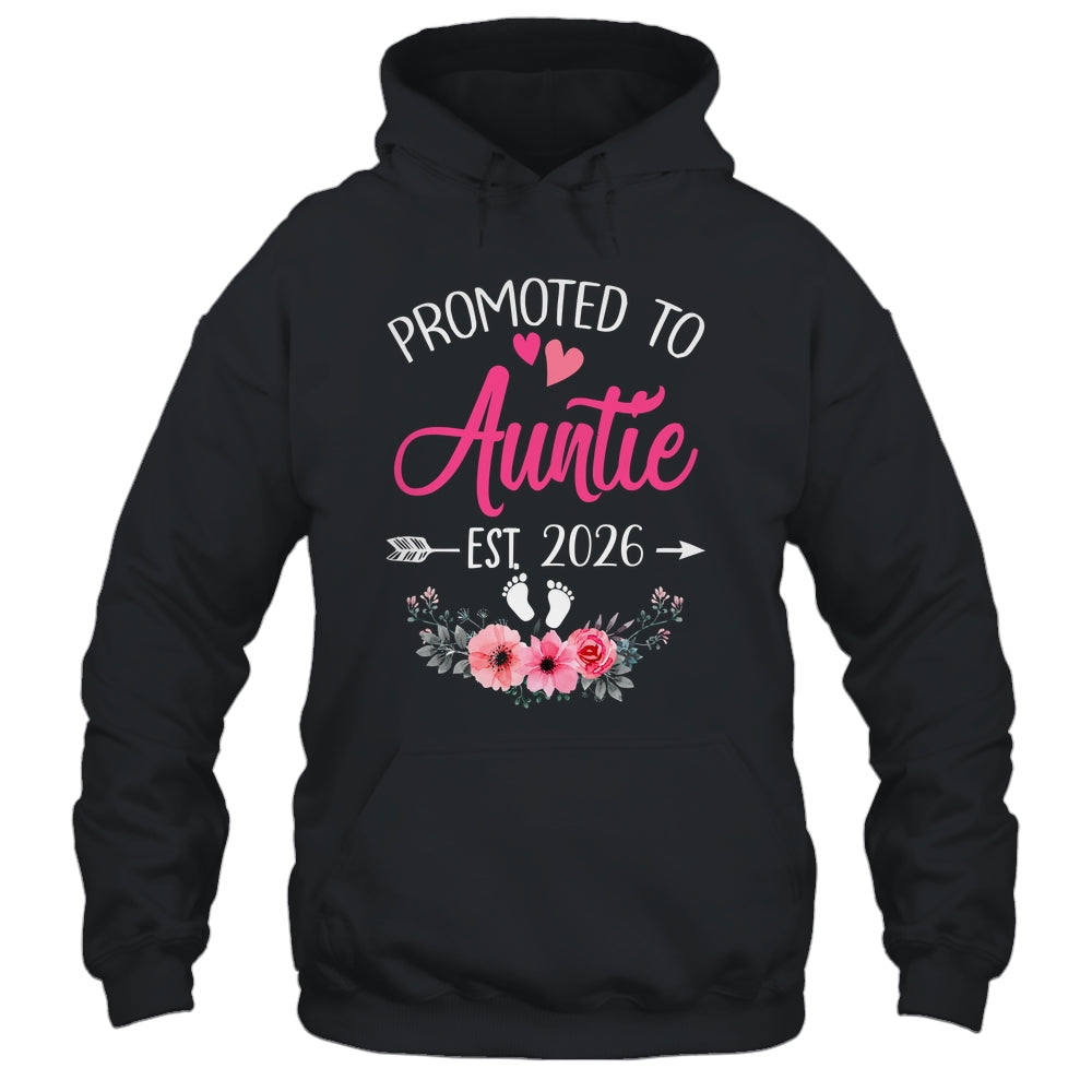 Promoted To Auntie Est 2026 Mothers Day First Time Shirt & Tank Top | teecentury