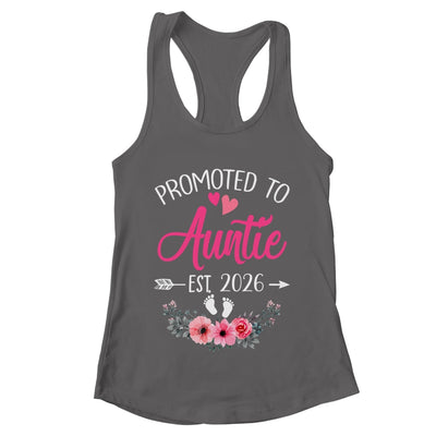 Promoted To Auntie Est 2026 Mothers Day First Time Shirt & Tank Top | teecentury