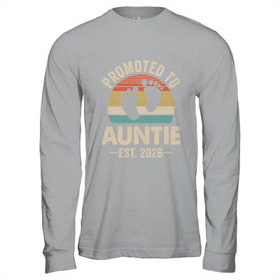 Promoted To Auntie Est 2026 Mothers Day Vintage Shirt & Hoodie | teecentury
