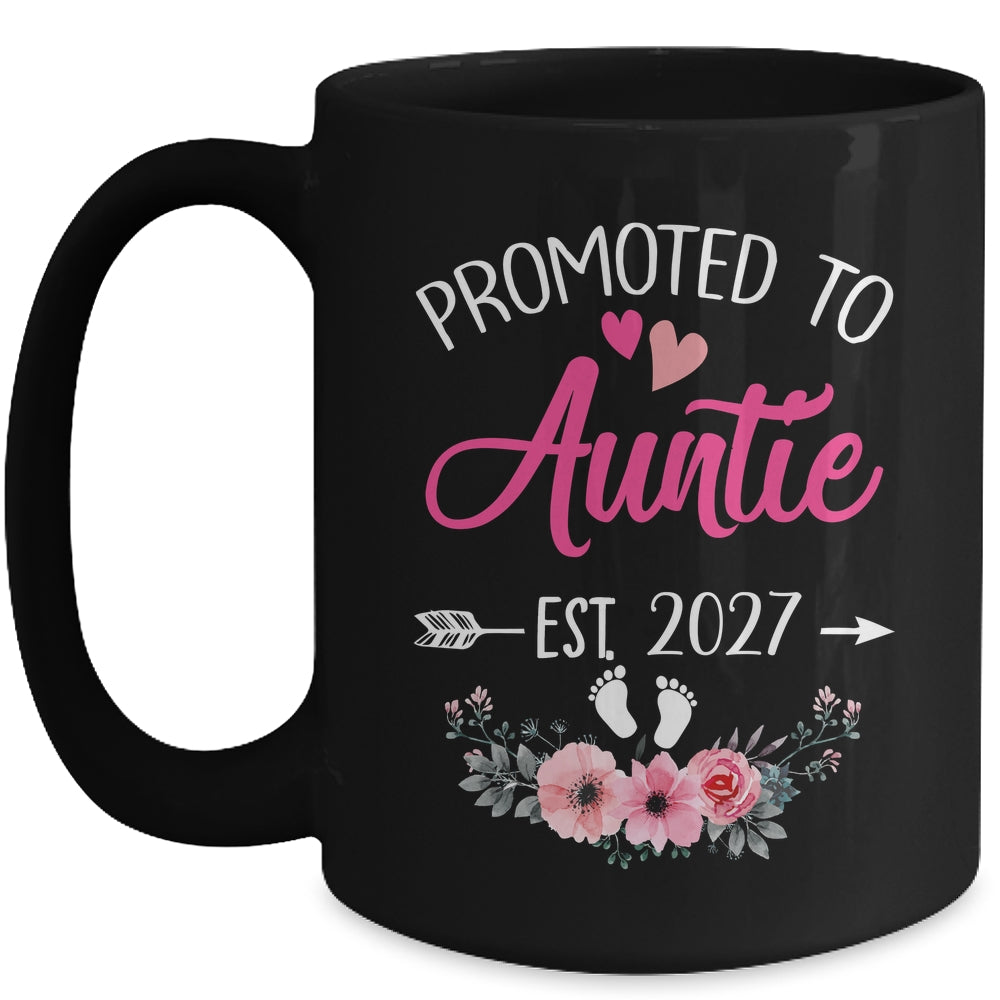 Promoted To Auntie Est 2027 Mothers Day First Time Mug | teecentury