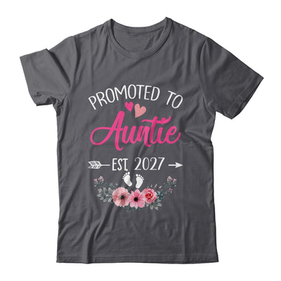Promoted To Auntie Est 2027 Mothers Day First Time Shirt & Tank Top | teecentury