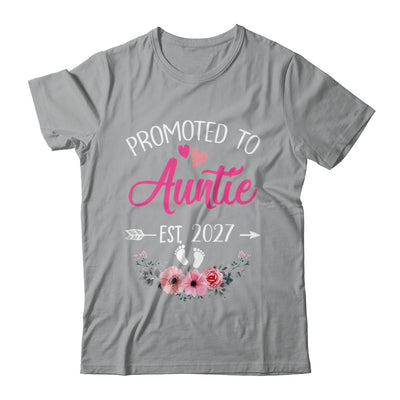 Promoted To Auntie Est 2027 Mothers Day First Time Shirt & Tank Top | teecentury