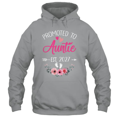 Promoted To Auntie Est 2027 Mothers Day First Time Shirt & Tank Top | teecentury