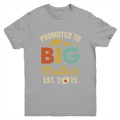 Promoted To Big Brother 2025 Bear Soon To Be A Brother Kids Youth Shirt | teecentury