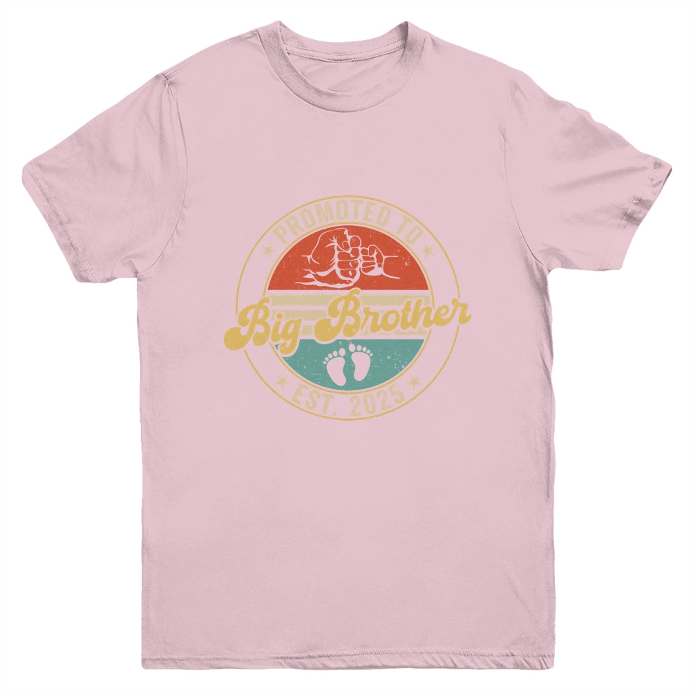 Promoted To Big Brother 2025 Pregnancy New First Brother Youth Shirt | teecentury