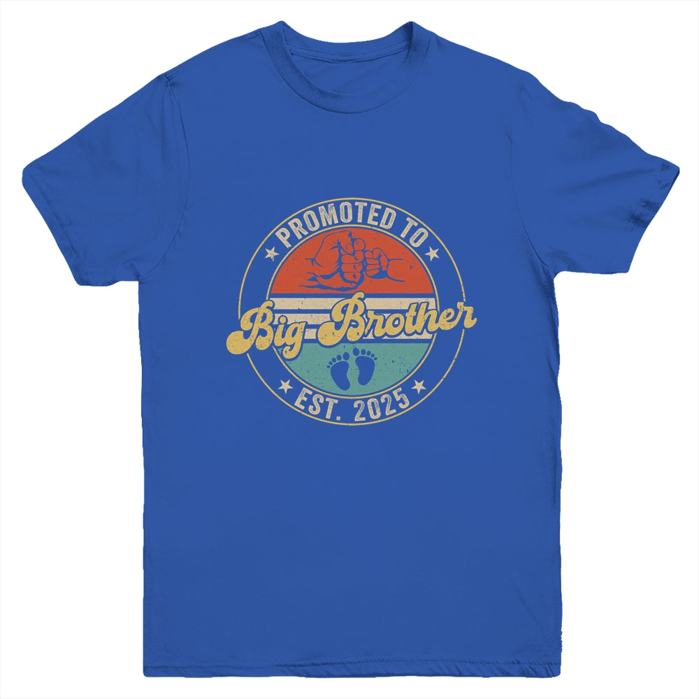 Promoted To Big Brother 2025 Pregnancy New First Brother Youth Shirt | teecentury