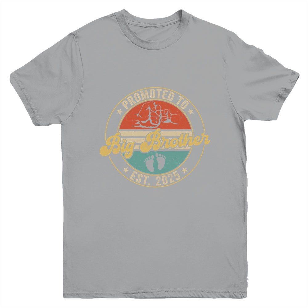 Promoted To Big Brother 2025 Pregnancy New First Brother Youth Shirt | teecentury