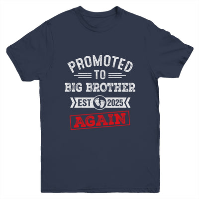 Promoted To Big Brother Again 2025 Pregnancy Announcement Youth Shirt | teecentury