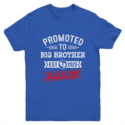 Promoted To Big Brother Again 2025 Pregnancy Announcement Youth Shirt | teecentury