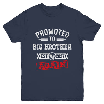Promoted To Big Brother Again 2027 Pregnancy Announcement Youth Shirt | teecentury