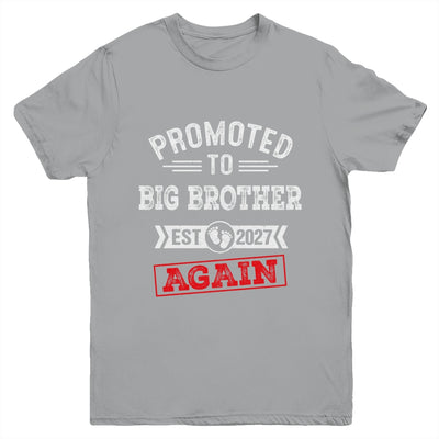 Promoted To Big Brother Again 2027 Pregnancy Announcement Youth Shirt | teecentury