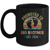 Promoted To Big Brother Est 2024 Brother Vintage Mug | teecentury