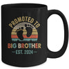 Promoted To Big Brother Est 2024 Brother Vintage Mug | teecentury