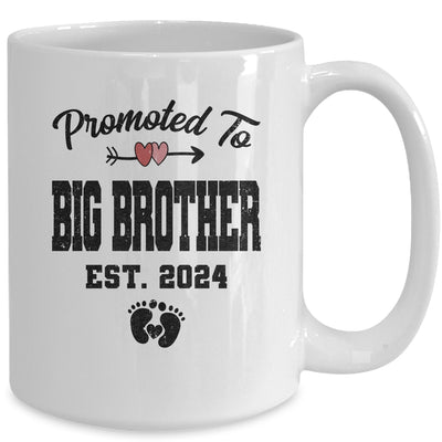 Promoted To Big Brother Est 2024 First Time Brother Mug | teecentury