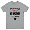 Promoted To Big Brother Est 2024 First Time Brother Youth Shirt | teecentury