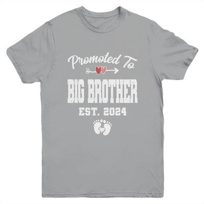 Promoted To Big Brother Est 2024 Funny First Time Brother Youth Shirt | teecentury