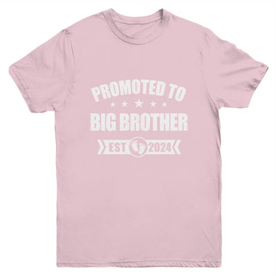 Promoted To Big Brother Est 2024 Sister First Time New Youth Shirt | teecentury