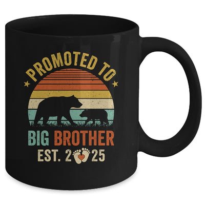 Promoted To Big Brother Est 2025 Bear Pregnancy Announcement Mug | teecentury