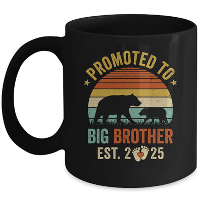 Promoted To Big Brother Est 2025 Bear Pregnancy Announcement Mug | teecentury