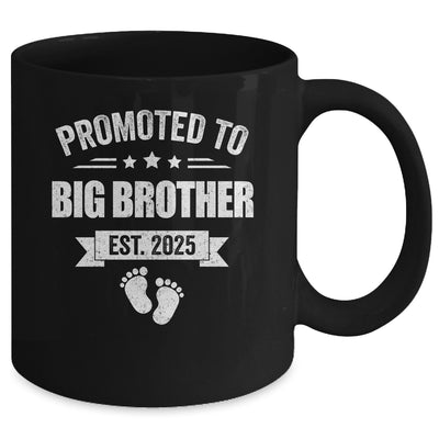 Promoted To Big Brother Est 2025 Brother First Time New Mug | teecentury