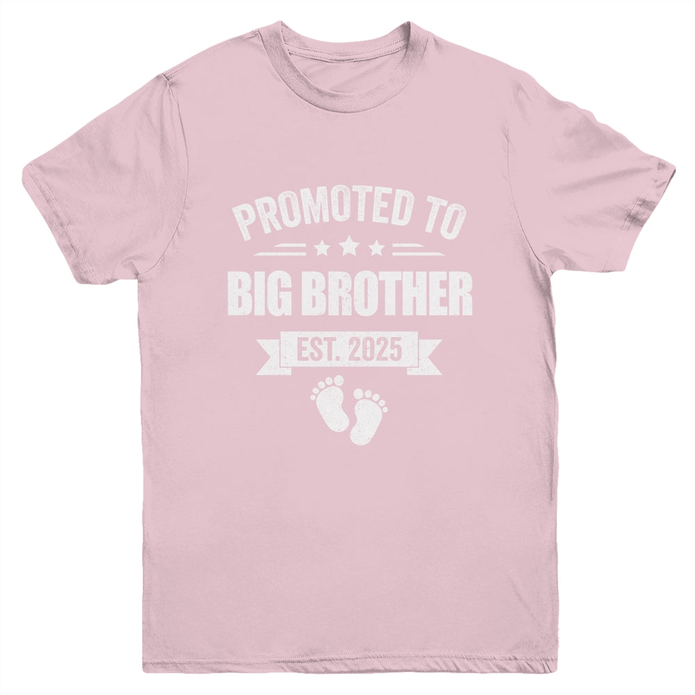 Promoted To Big Brother Est 2025 Brother First Time New Youth Shirt | teecentury