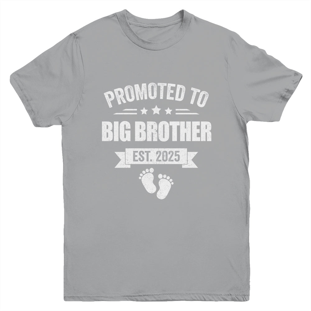 Promoted To Big Brother Est 2025 Brother First Time New Youth Shirt | teecentury