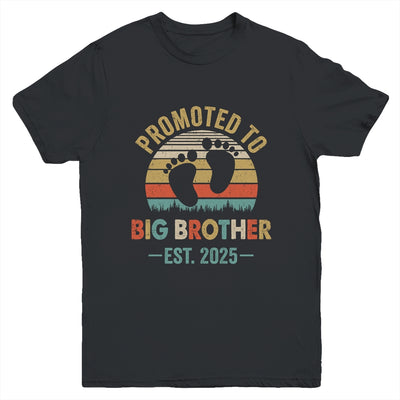 Promoted To Big Brother Est 2025 Brother Vintage Youth Shirt | teecentury