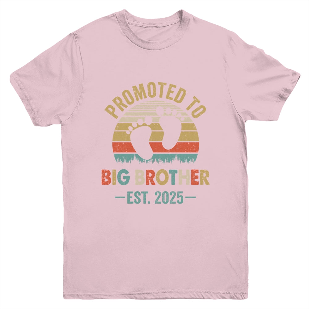 Promoted To Big Brother Est 2025 Brother Vintage Youth Shirt | teecentury