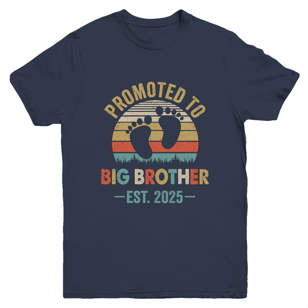 Promoted To Big Brother Est 2025 Brother Vintage Youth Shirt | teecentury