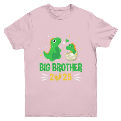 Promoted To Big Brother Est 2025 Dinosaur T-Rex Boys Kids Youth Shirt | teecentury
