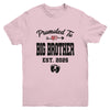 Promoted To Big Brother Est 2025 First Time Brother Youth Shirt | teecentury