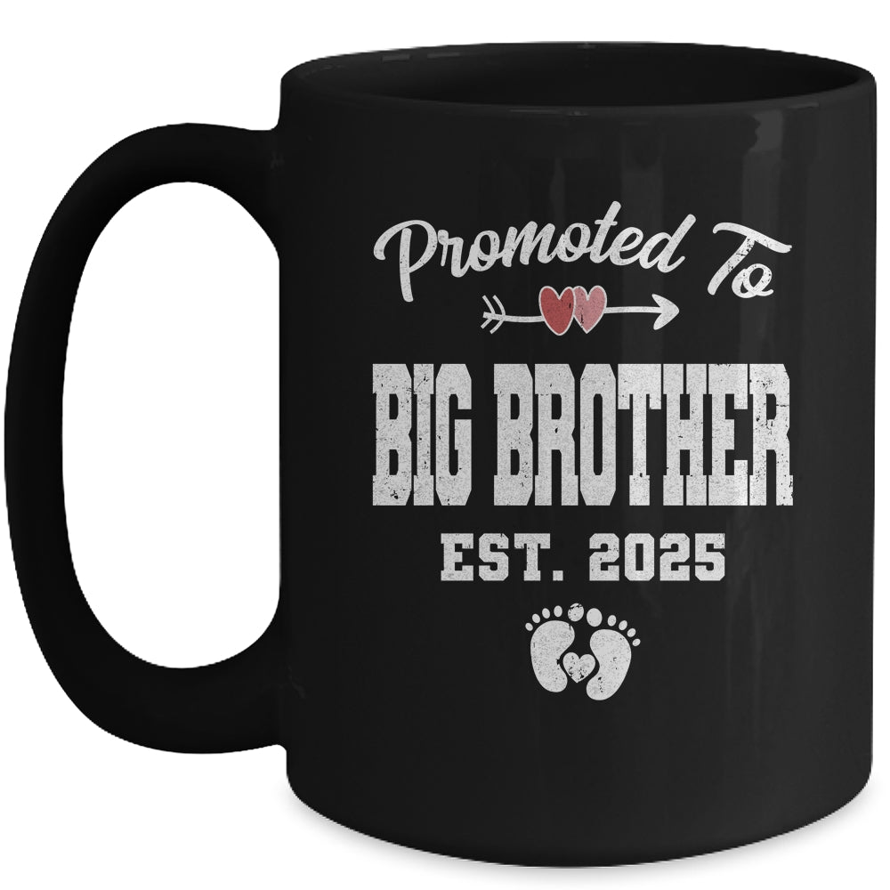 Promoted To Big Brother Est 2025 Funny First Time Brother Mug | teecentury
