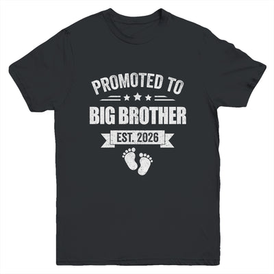 Promoted To Big Brother Est 2026 Brother First Time New Youth Shirt | teecentury