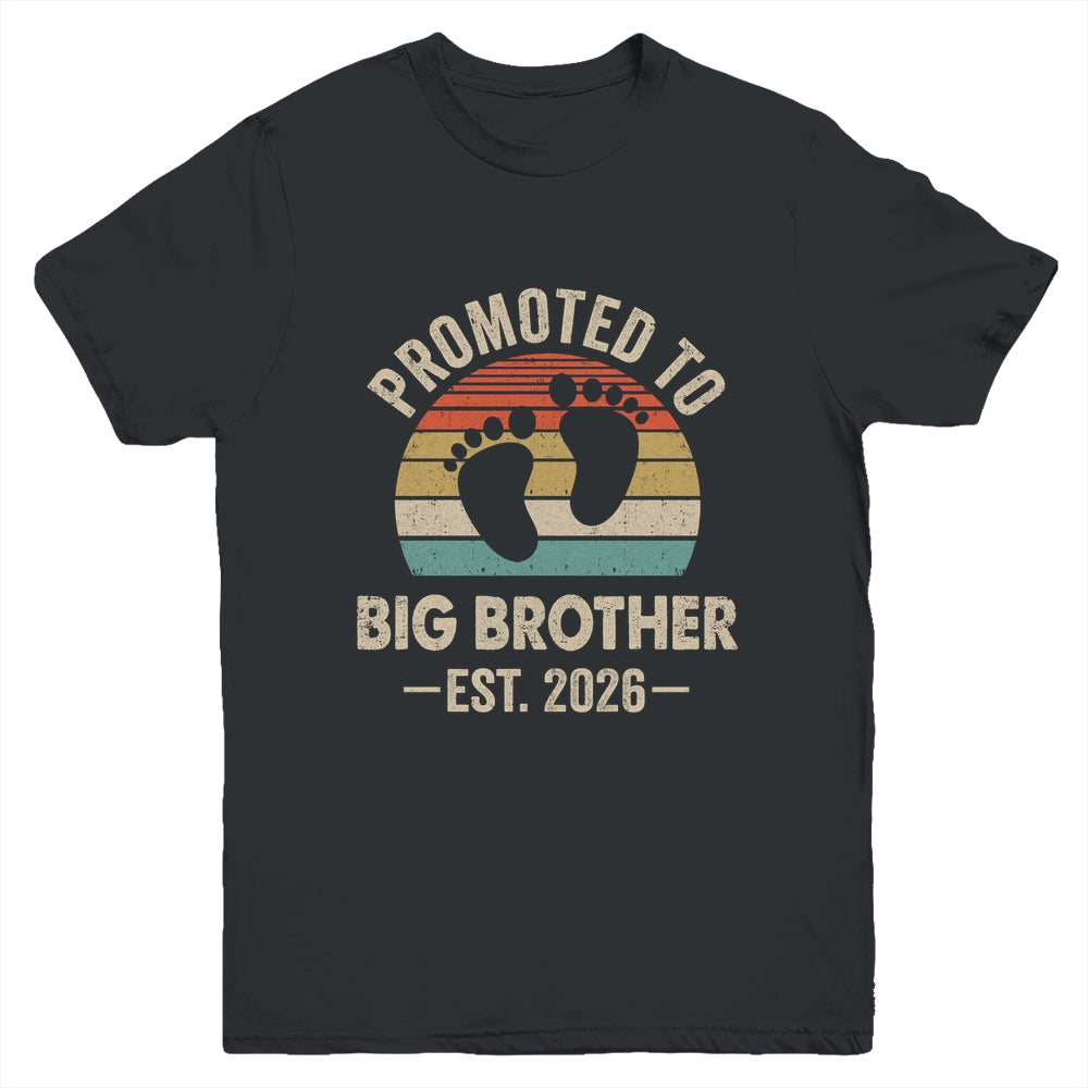Promoted To Big Brother Est 2026 Brother Vintage Shirt & Hoodie | teecentury