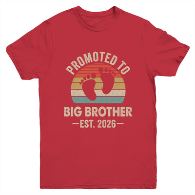 Promoted To Big Brother Est 2026 Brother Vintage Shirt & Hoodie | teecentury