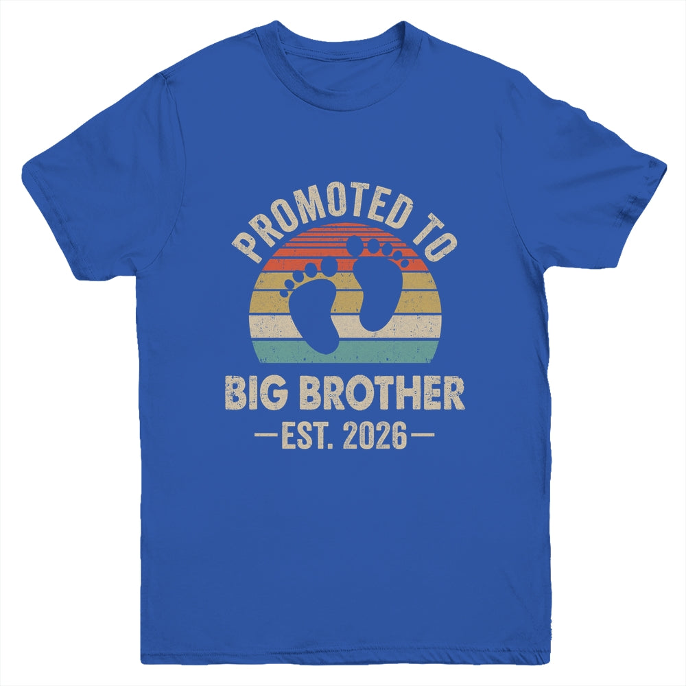 Promoted To Big Brother Est 2026 Brother Vintage Shirt & Hoodie | teecentury