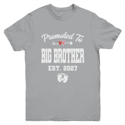 Promoted To Big Brother Est 2027 Funny First Time Brother Youth Shirt | teecentury