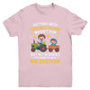Promoted To Big Brother Funny Tractor Boys Big Brother Youth Shirt | teecentury