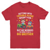 Promoted To Big Brother Funny Tractor Boys Big Brother Youth Shirt | teecentury
