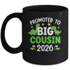 Promoted To Big Cousin 2026 T-Rex Dinosaur Boys Mug | teecentury