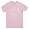 Promoted To Big Sister 2025 Pregnancy Announcement Floral Youth Shirt | teecentury