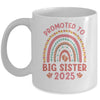 Promoted To Big Sister 2025 Pregnancy Announcement Rainbow Mug | teecentury