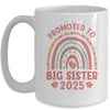 Promoted To Big Sister 2025 Pregnancy Announcement Rainbow Mug | teecentury