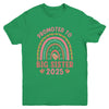 Promoted To Big Sister 2025 Pregnancy Announcement Rainbow Youth Shirt | teecentury