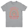 Promoted To Big Sister 2025 Pregnancy Announcement Rainbow Youth Shirt | teecentury