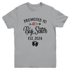 Promoted To Big Sister Est 2024 First Time New Sister Youth Shirt | teecentury