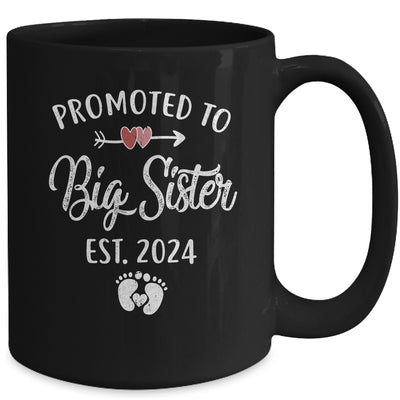 Promoted To Big Sister Est 2024 Funny First Time New Sister Mug | teecentury