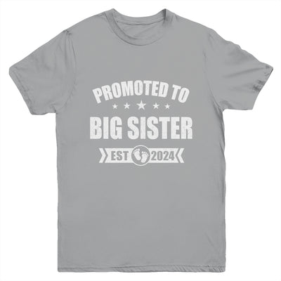 Promoted To Big Sister Est 2024 New Sister First Time New Youth Shirt | teecentury